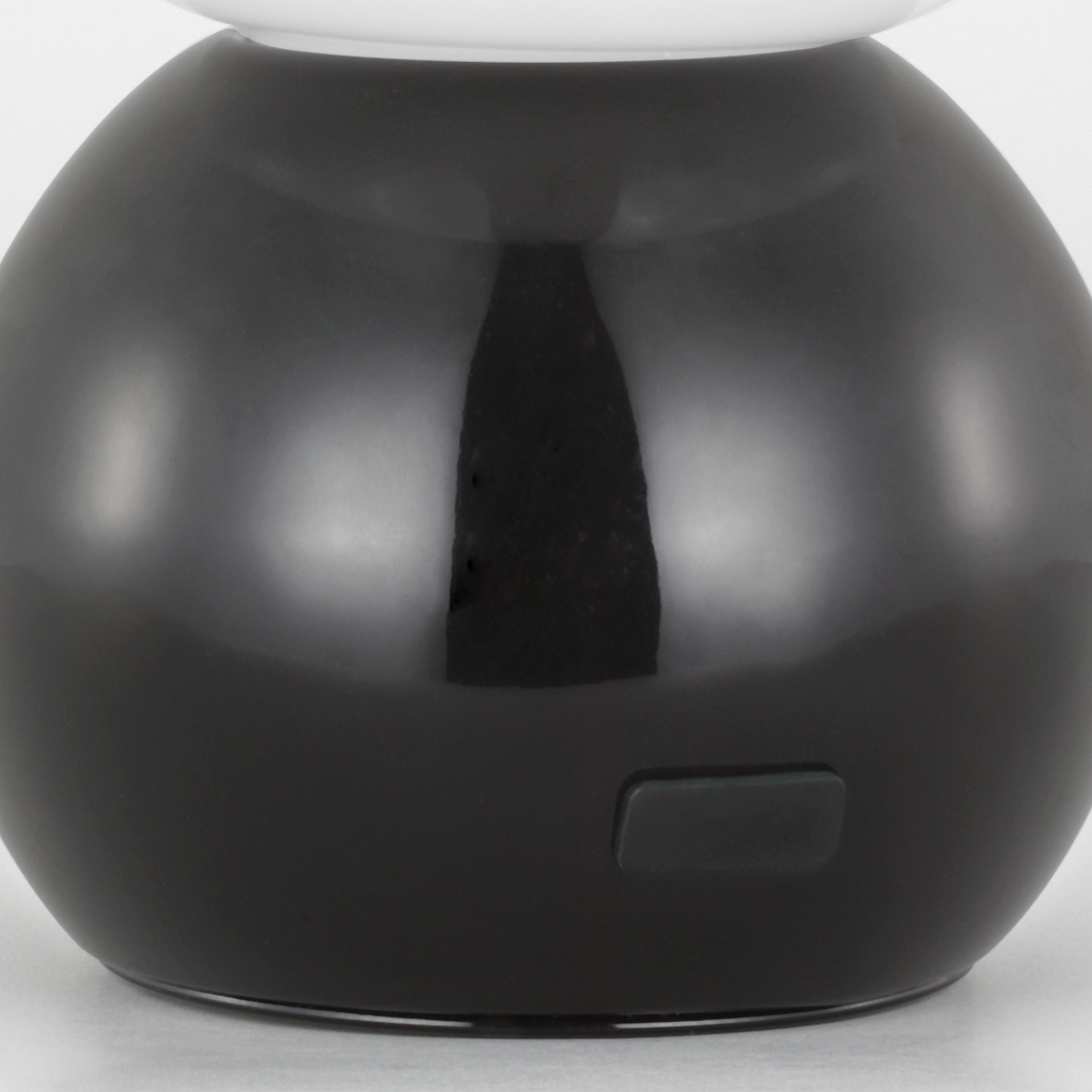 Suki Rechargeable Mini Table Lamp Gloss Black Bulbs Inc