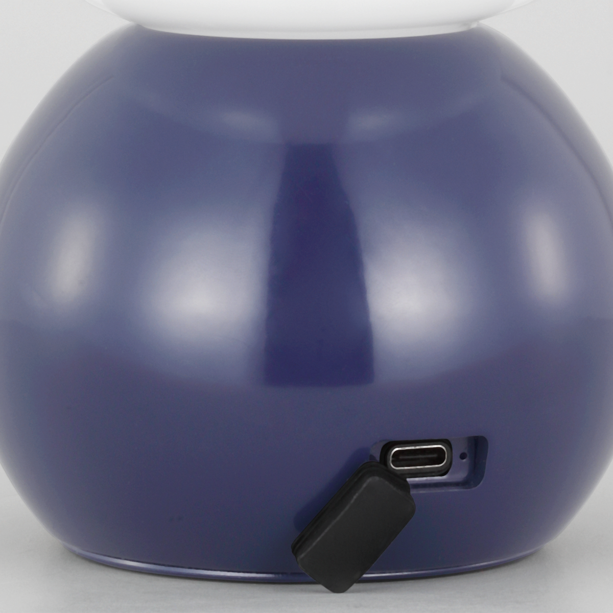 Suki Rechargeable Mini Table Lamp Navy Bulbs Inc