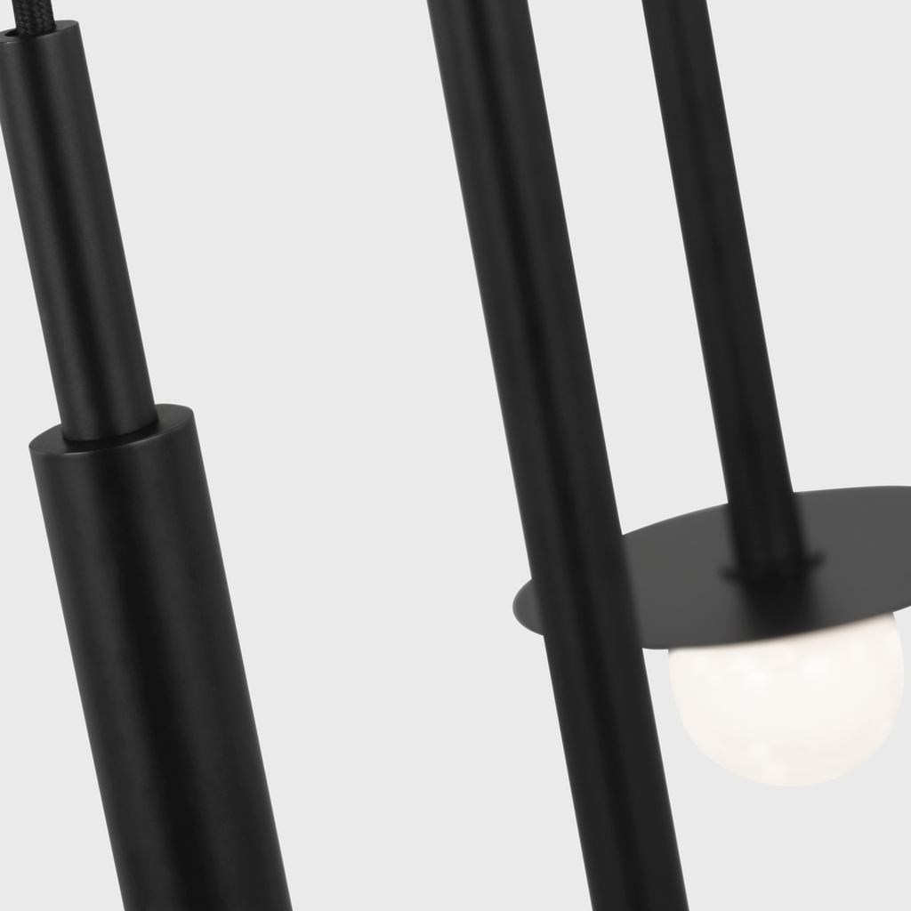 Nodes Small Linear Pendant Midnight Black