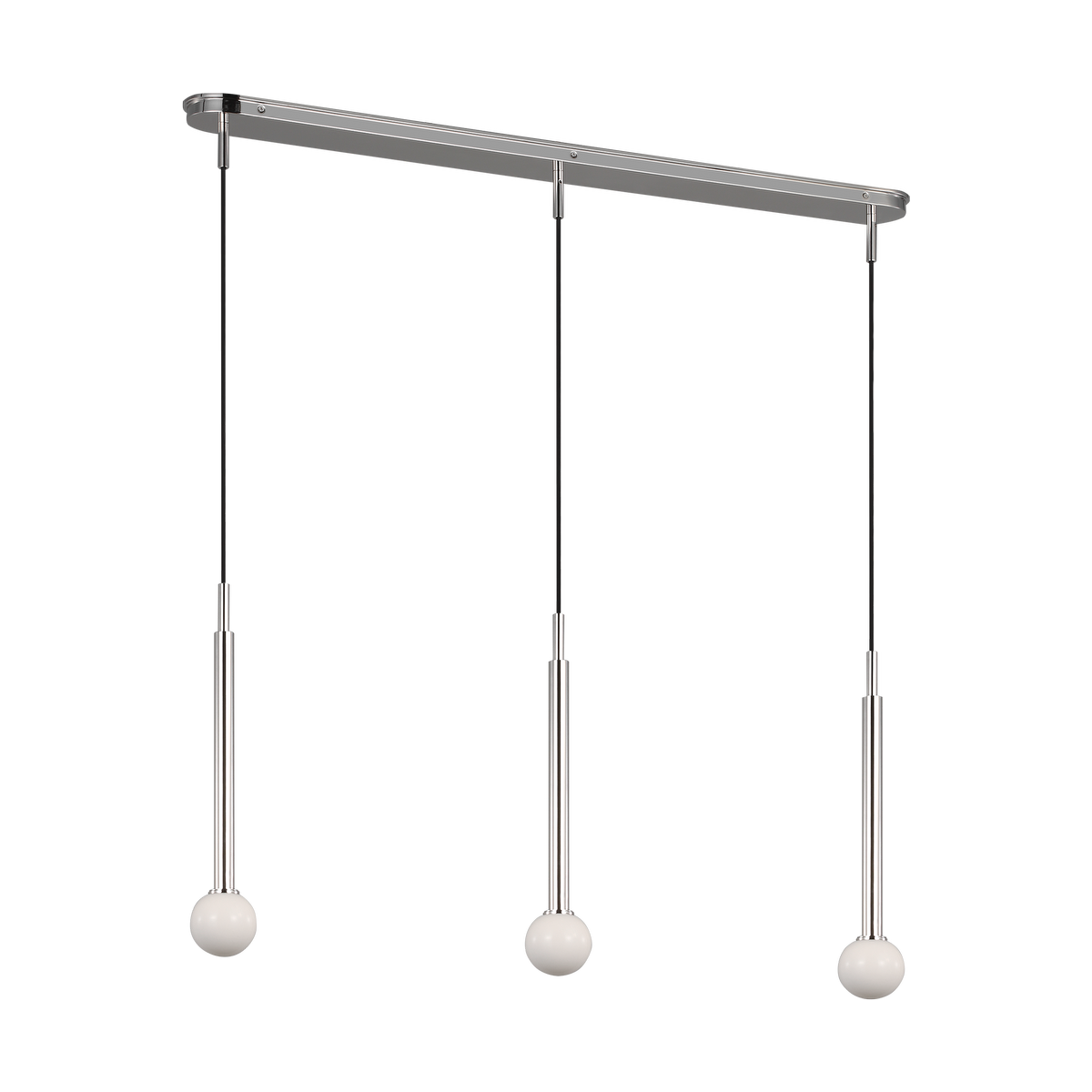 Nodes Small Linear Pendant Polished Nickel