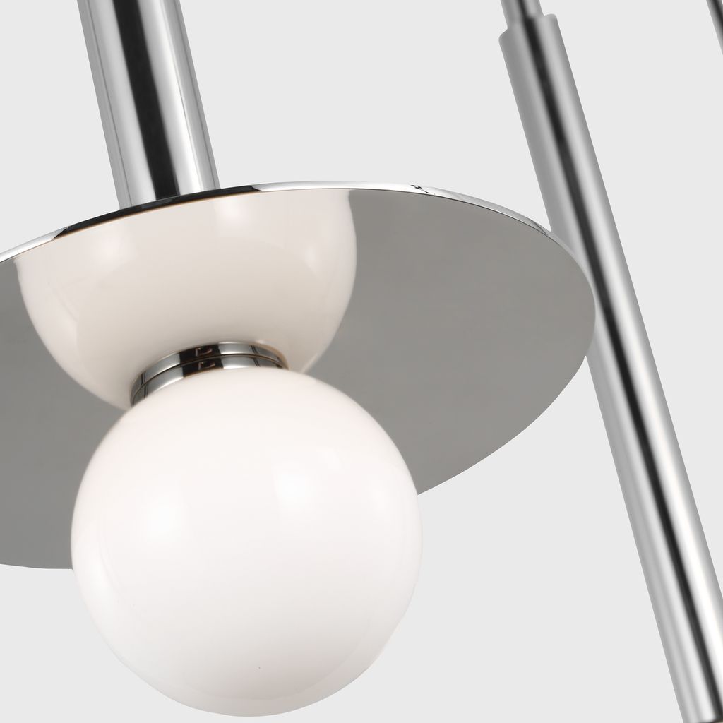 Nodes Small Linear Pendant Polished Nickel
