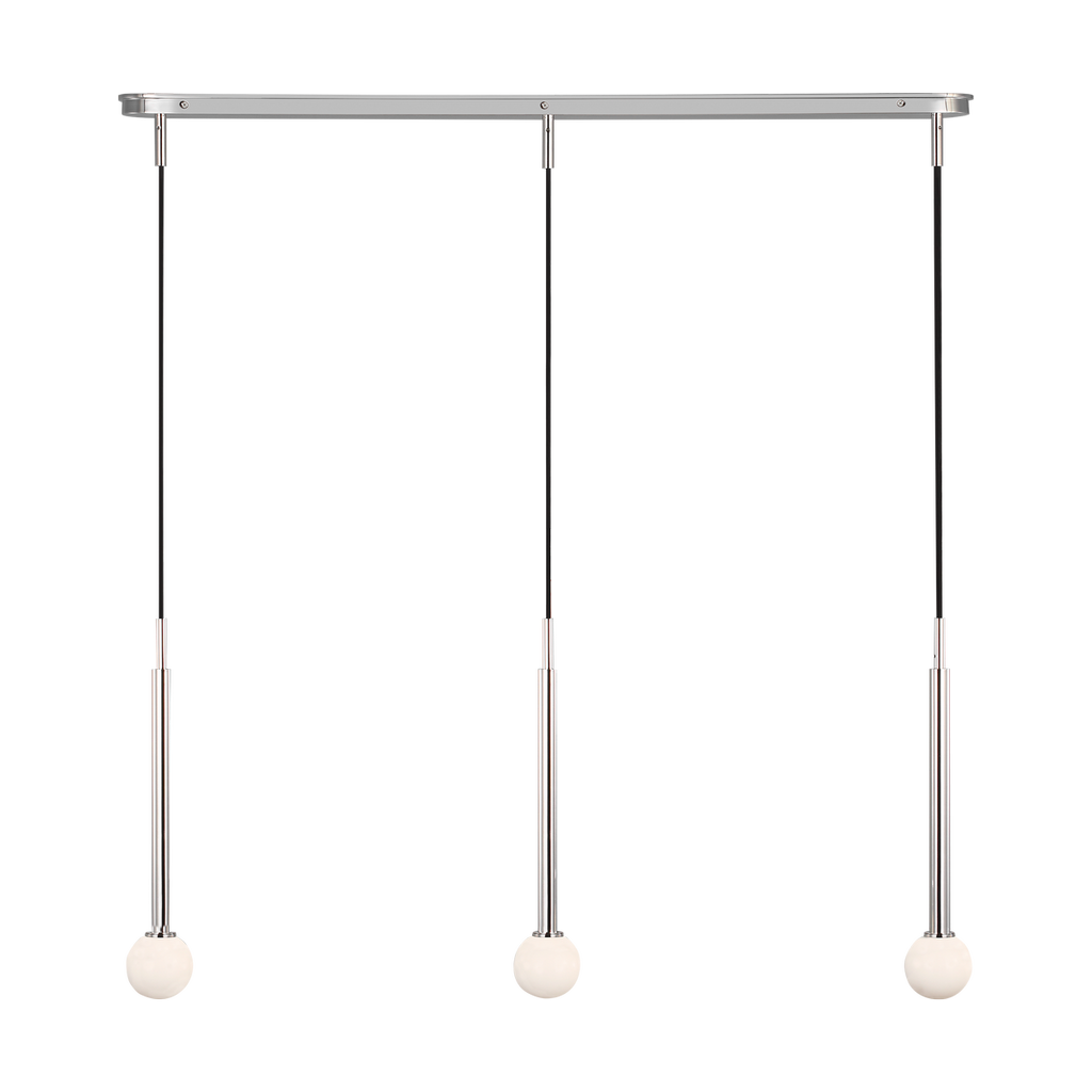 Nodes Small Linear Pendant Polished Nickel