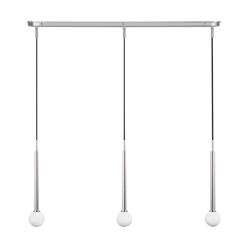 Nodes Small Linear Pendant Polished Nickel