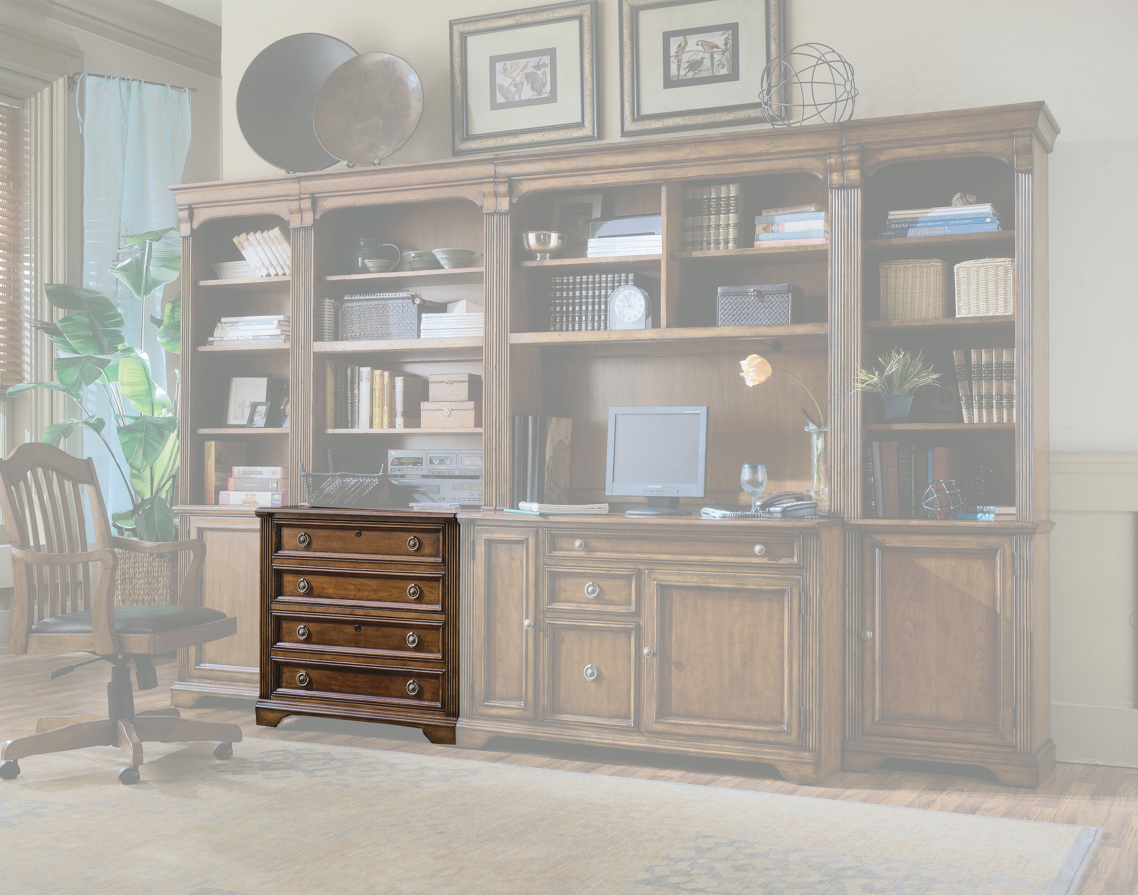 Brookhaven Lateral File | Clear Cherry