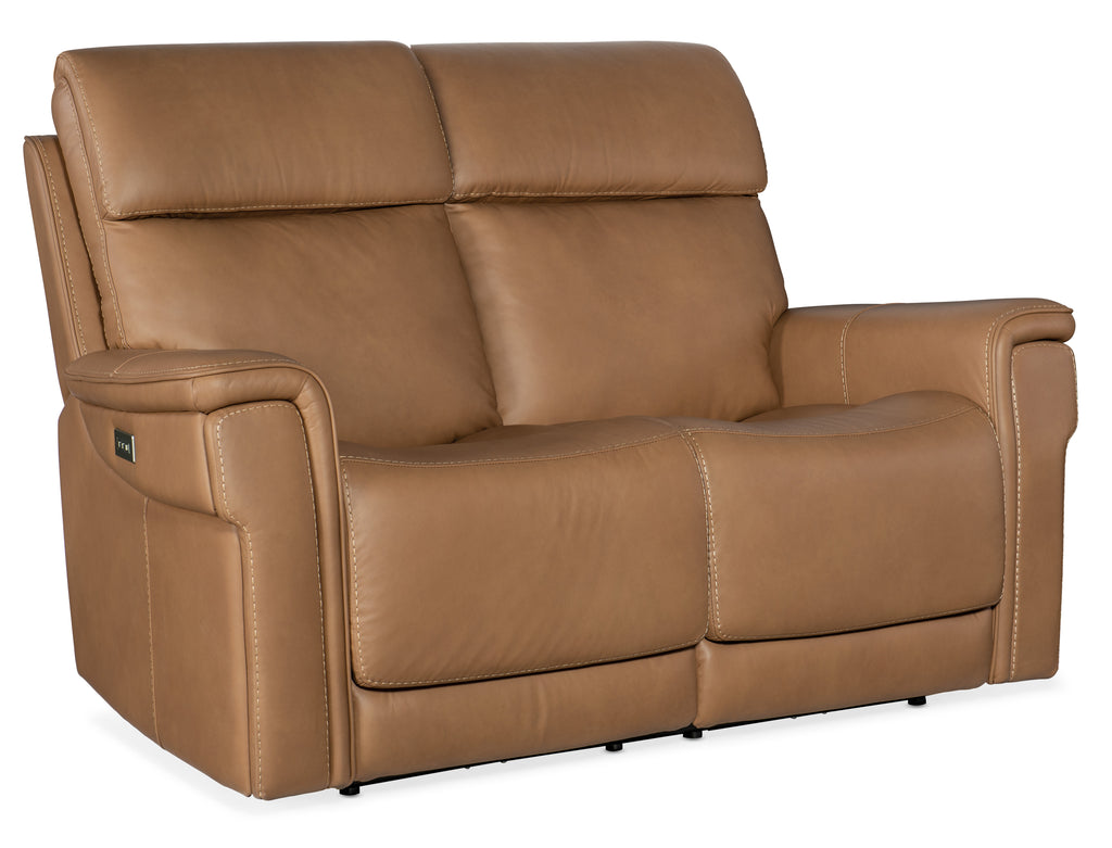 Lyra Zero Gravity Power Loveseat with Power Headrest and Lumbar | Light Brown