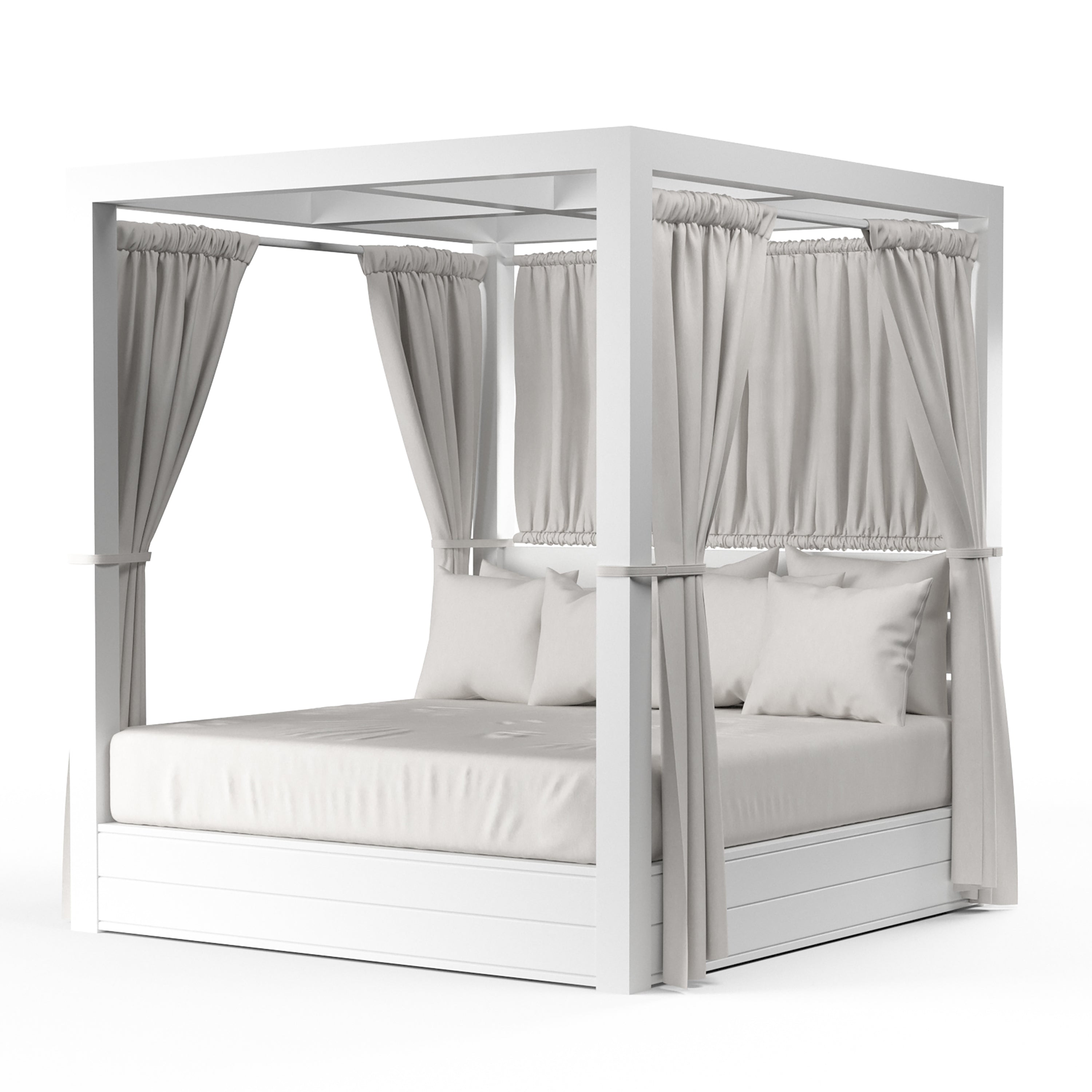 Newport Resort King Daybed in Cast Silver, No Welt