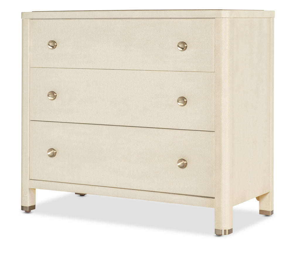 Archives Raffia Three-Drawer Chest