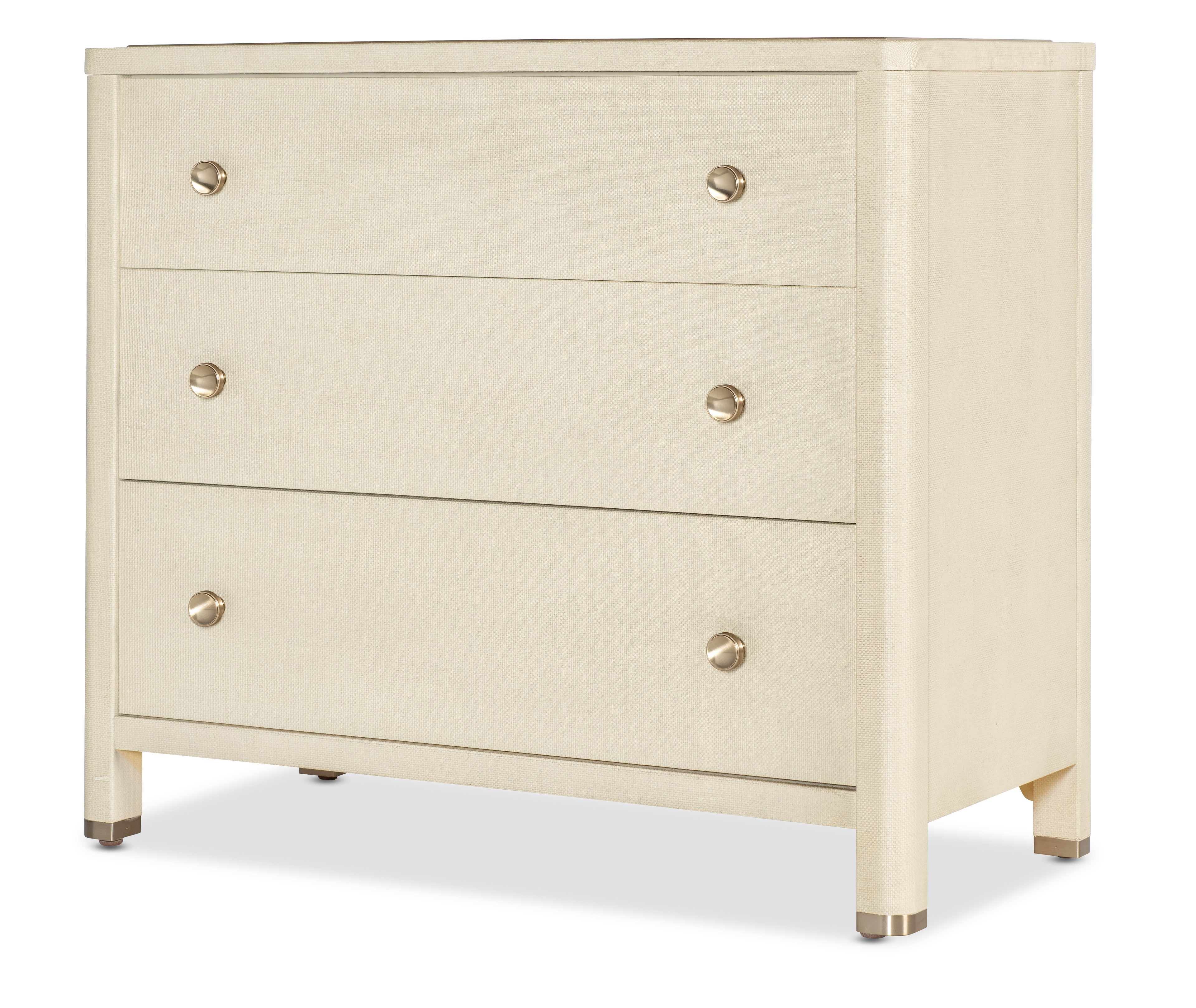 Archives Raffia Three-Drawer Chest
