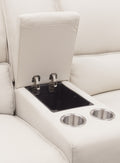 Miles Zero Gravity Console Loveseat with Power Recline & Power Headrest | Grey