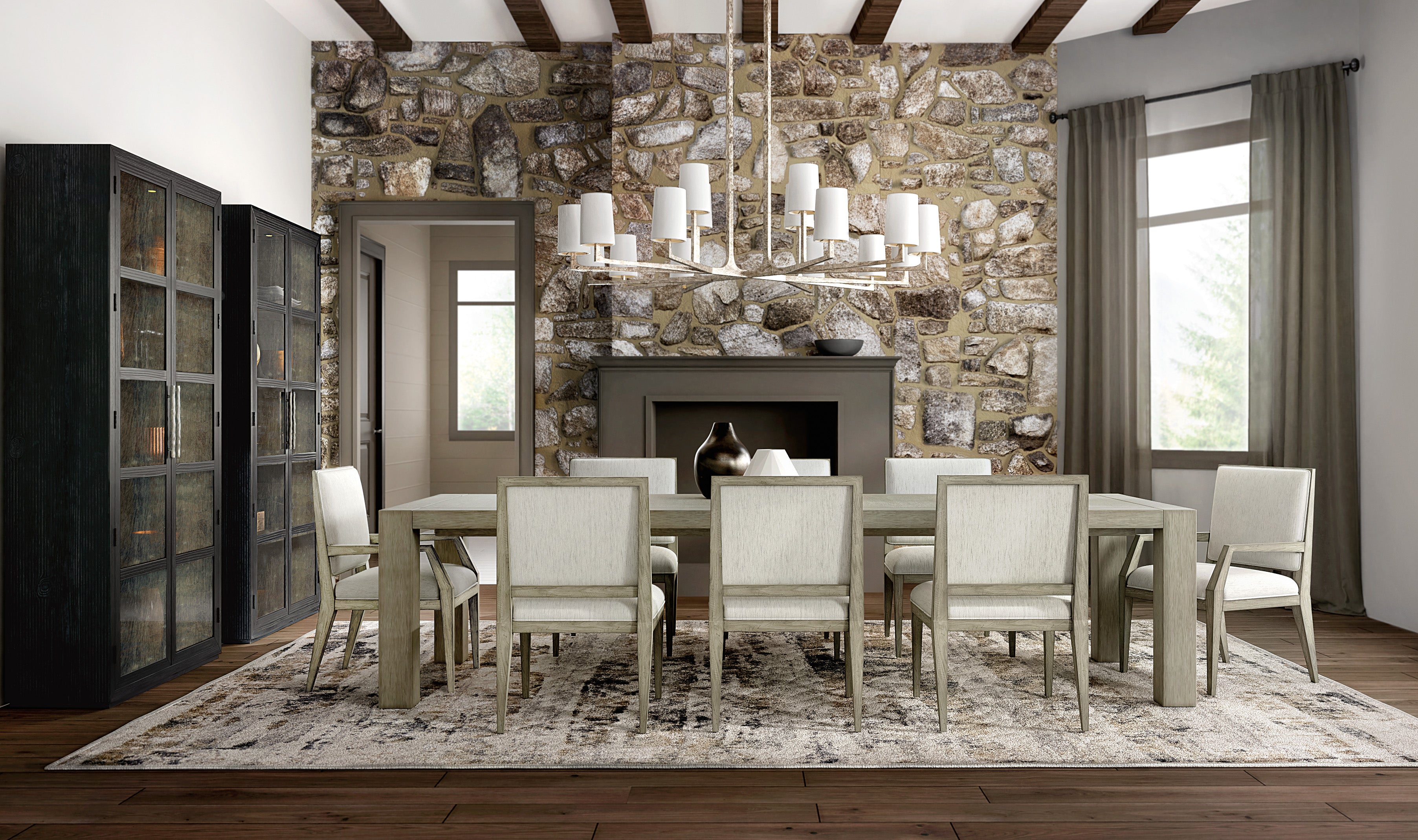 Linville Falls Linn Cove Upholstered Side Chair | Mink