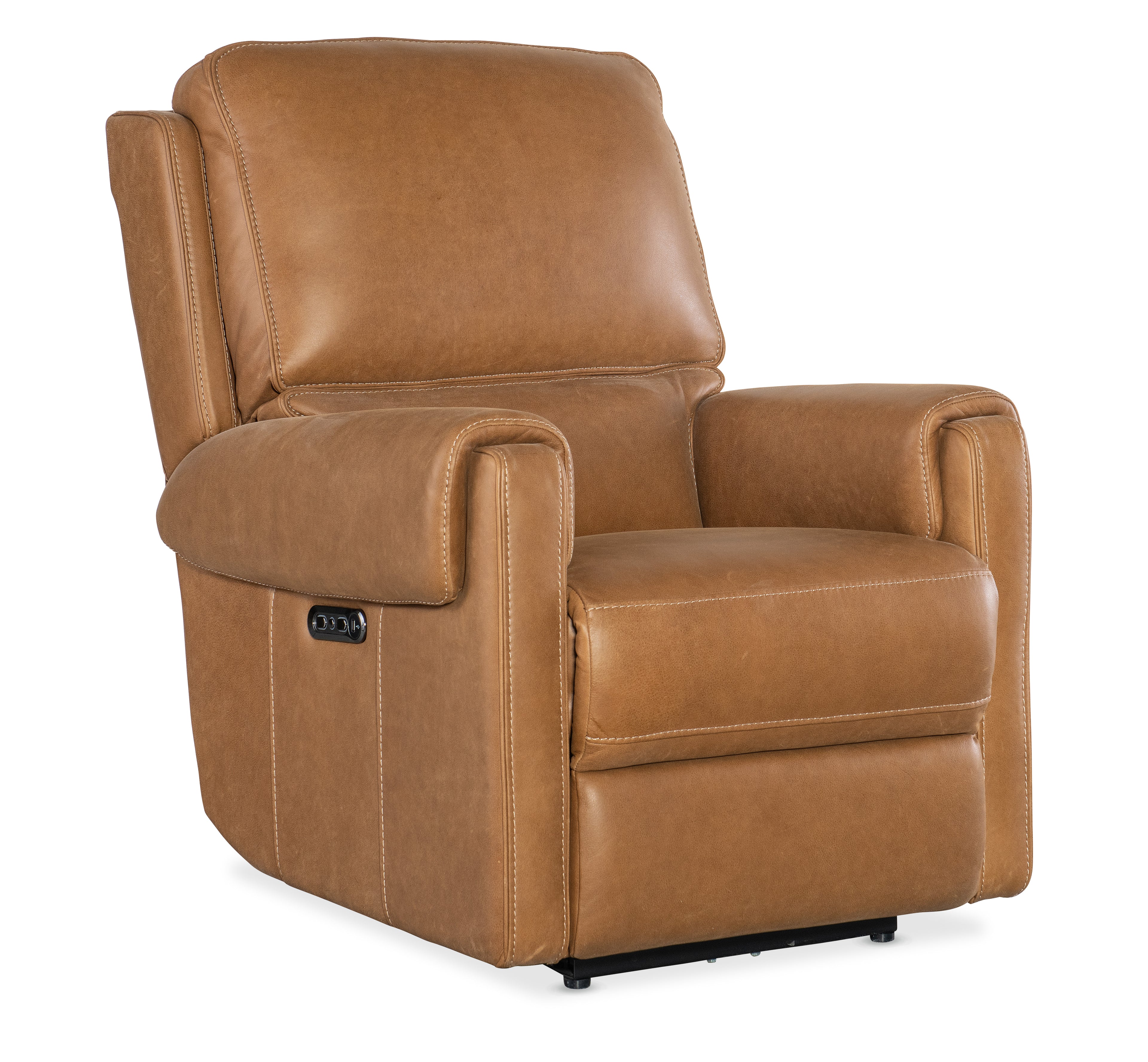 Somers Power Recliner with Power Headrest | Light Brown