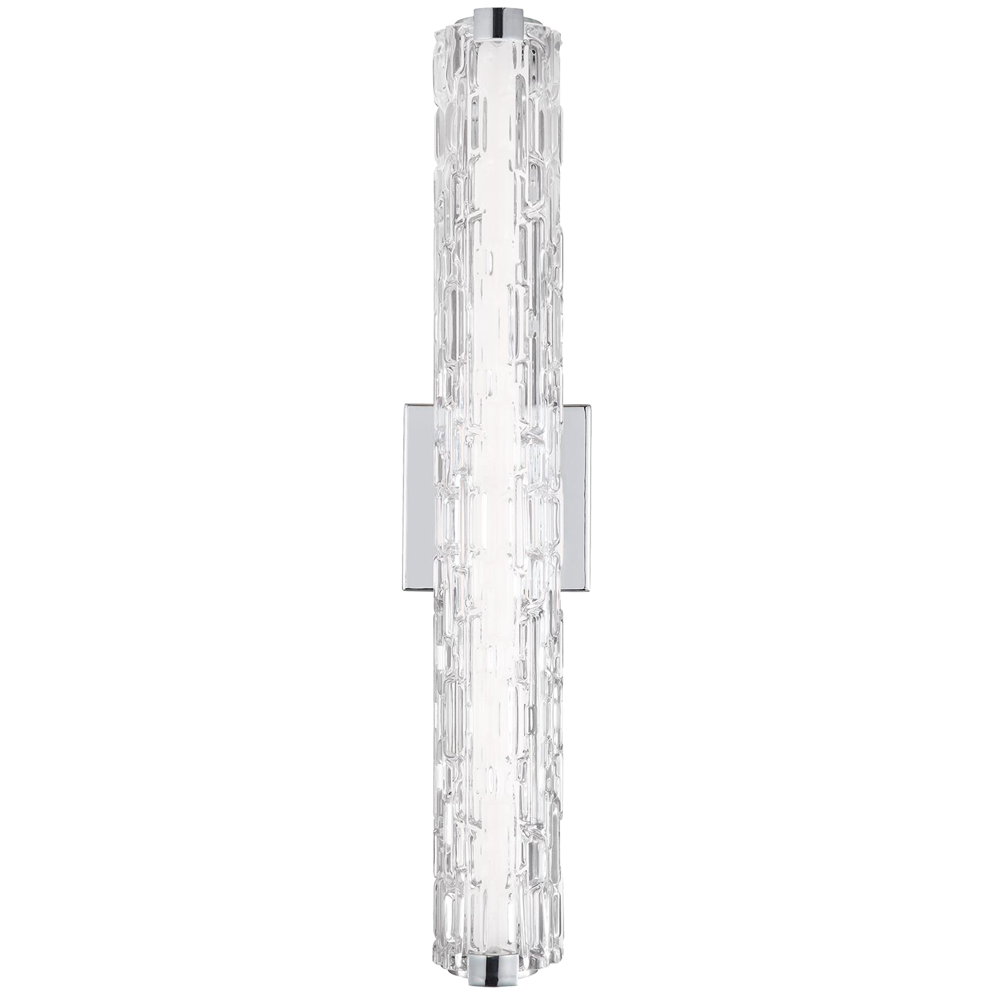 Cutler 24" Staggered Glass LED Vanity Chrome Bulbs Inc