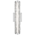 Cutler 18" Staggered Glass LED Sconce Chrome Bulbs Inc