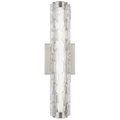 Cutler 18" Staggered Glass LED Sconce Satin Nickel Bulbs Inc