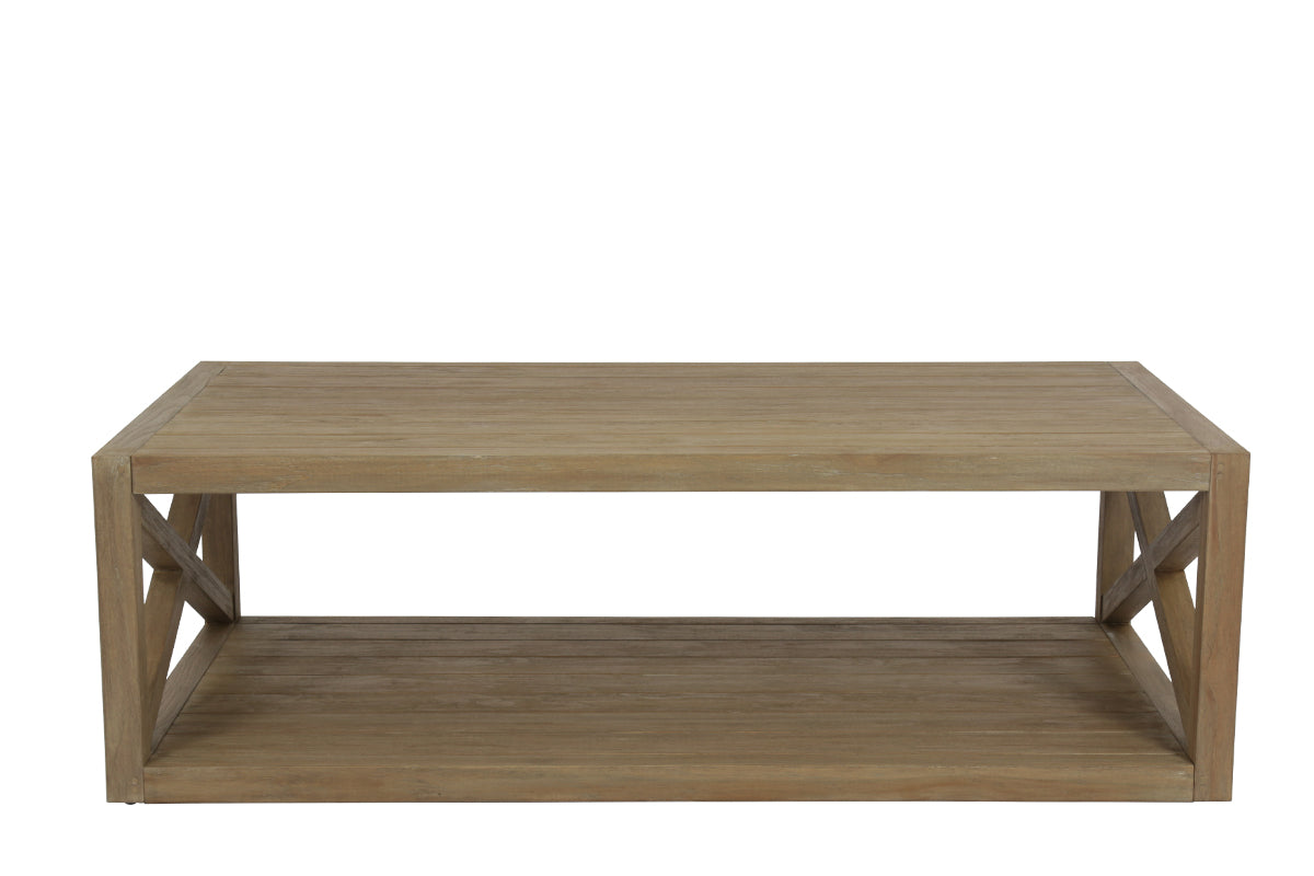 Coastal Teak X Coffee Table