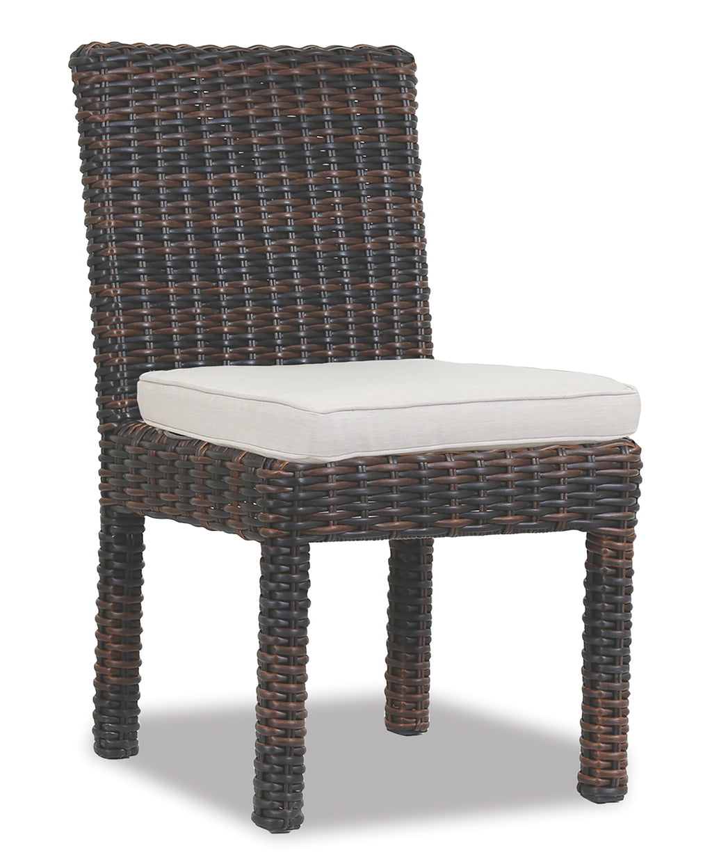 Montecito Armless Dining Chair in Canvas Flax w/ Self Welt