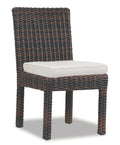 Montecito Armless Dining Chair in Canvas Flax w/ Self Welt