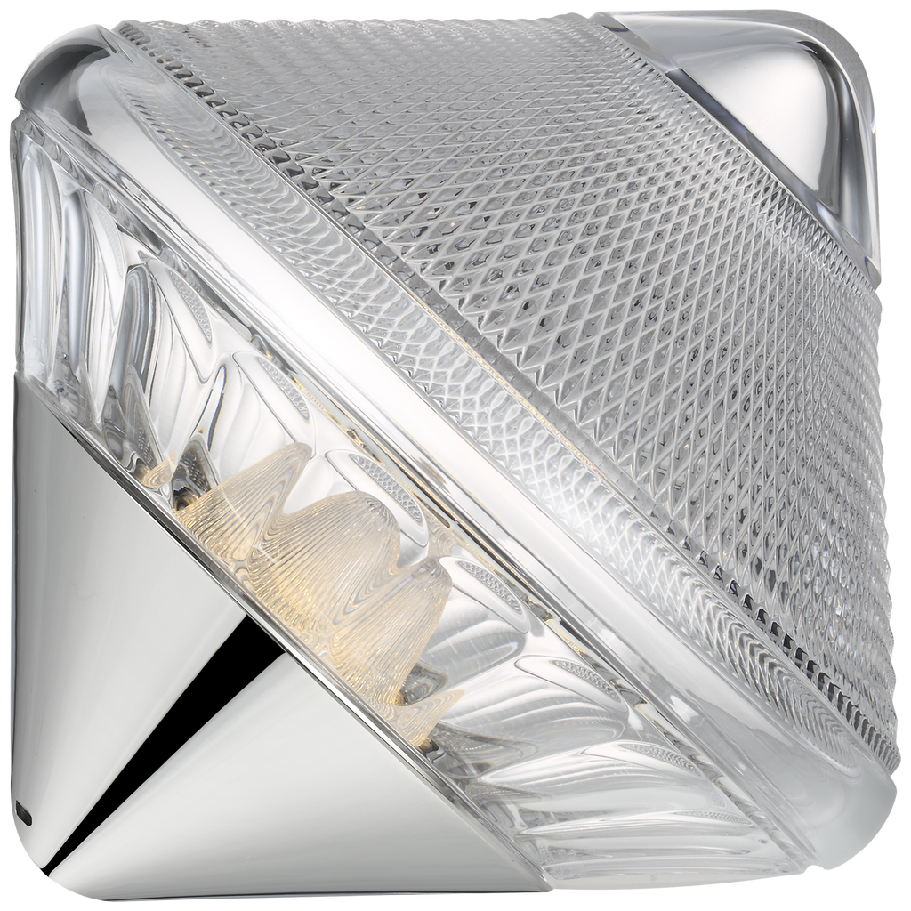 Copper Coast 12" Rechargeable Accent Light | Polished Nickel | Clear Crystal