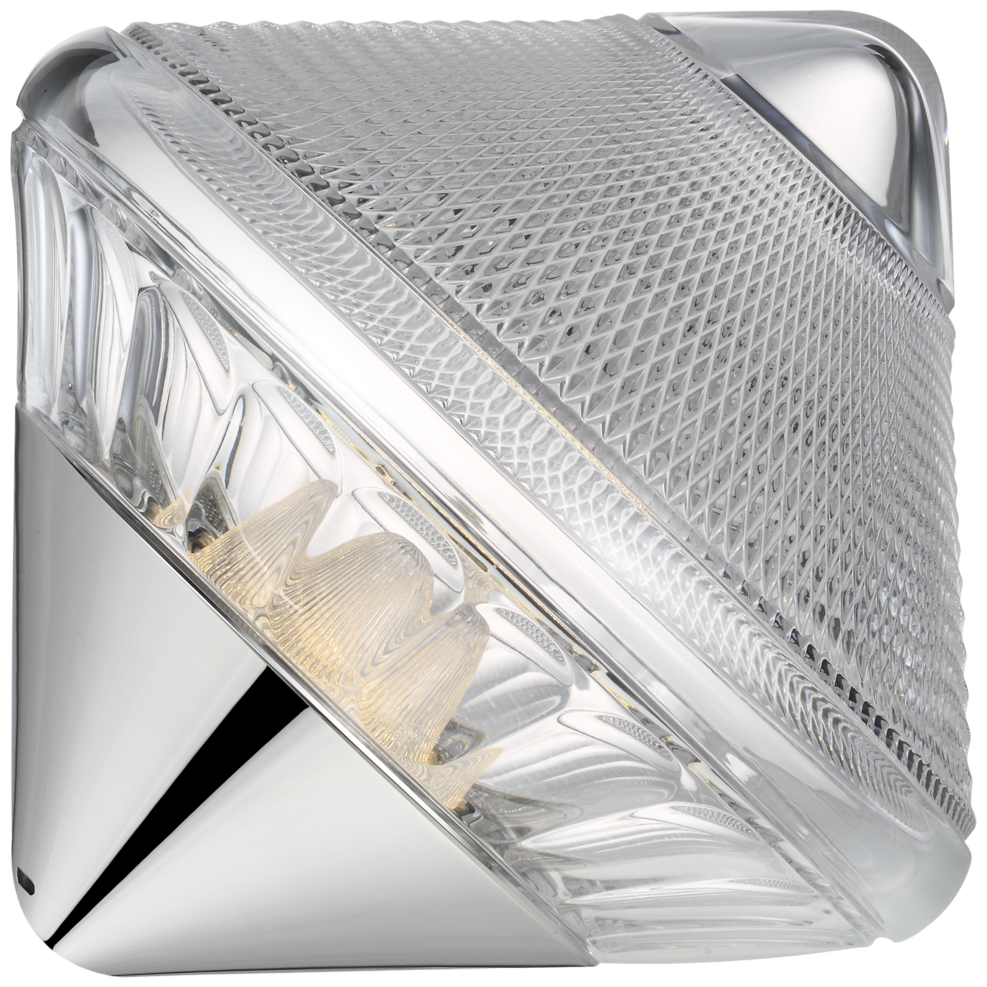 Copper Coast 12" Rechargeable Accent Light | Polished Nickel | Clear Crystal