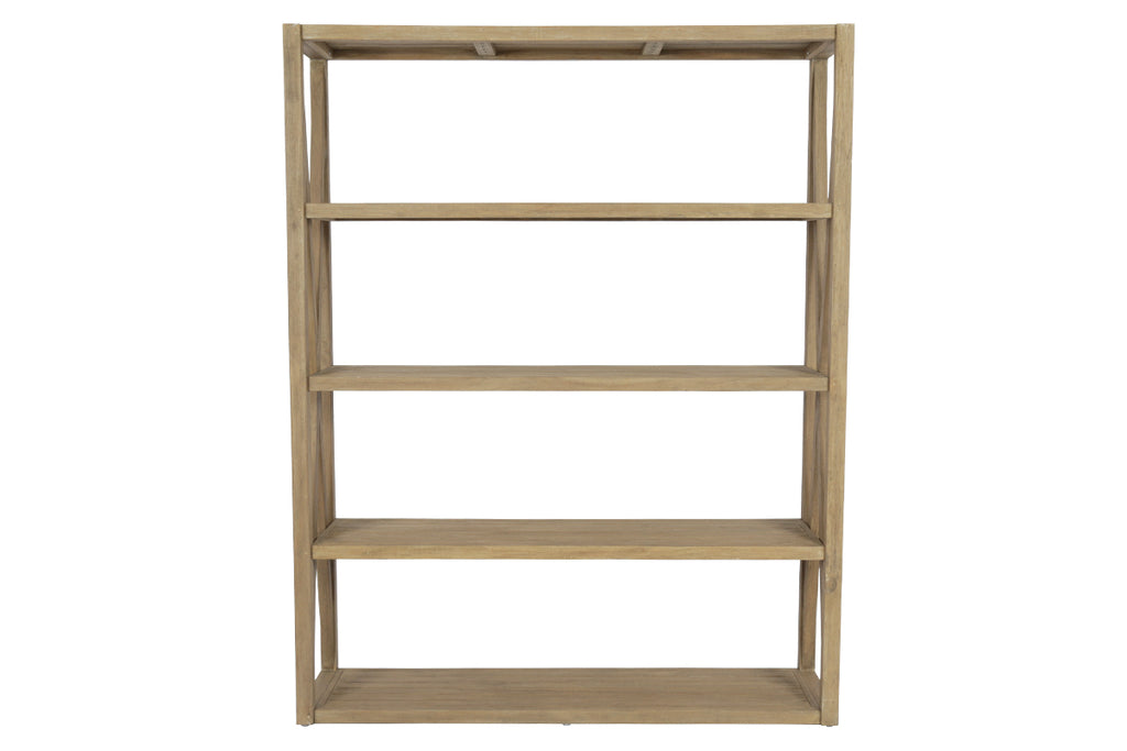Coastal Teak X Bookcase