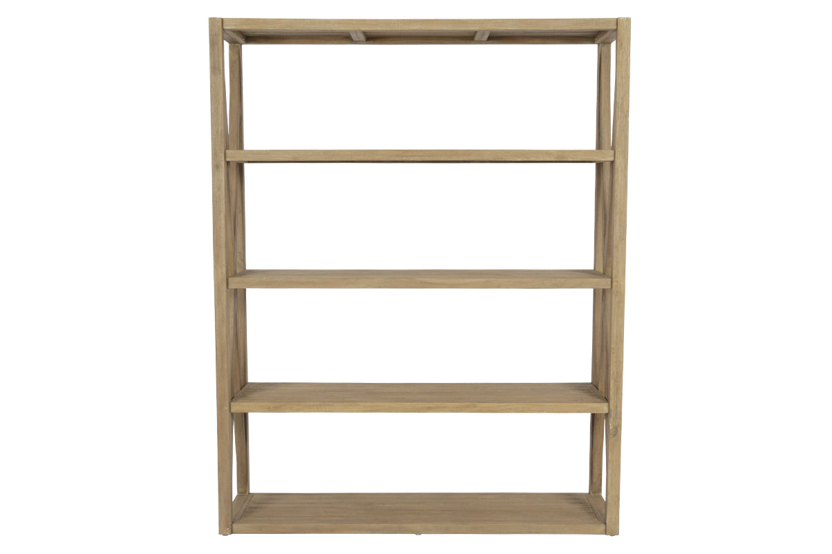 Coastal Teak X Bookcase
