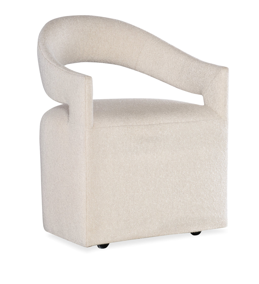 Modern Mood Upholstered Arm Chair | White