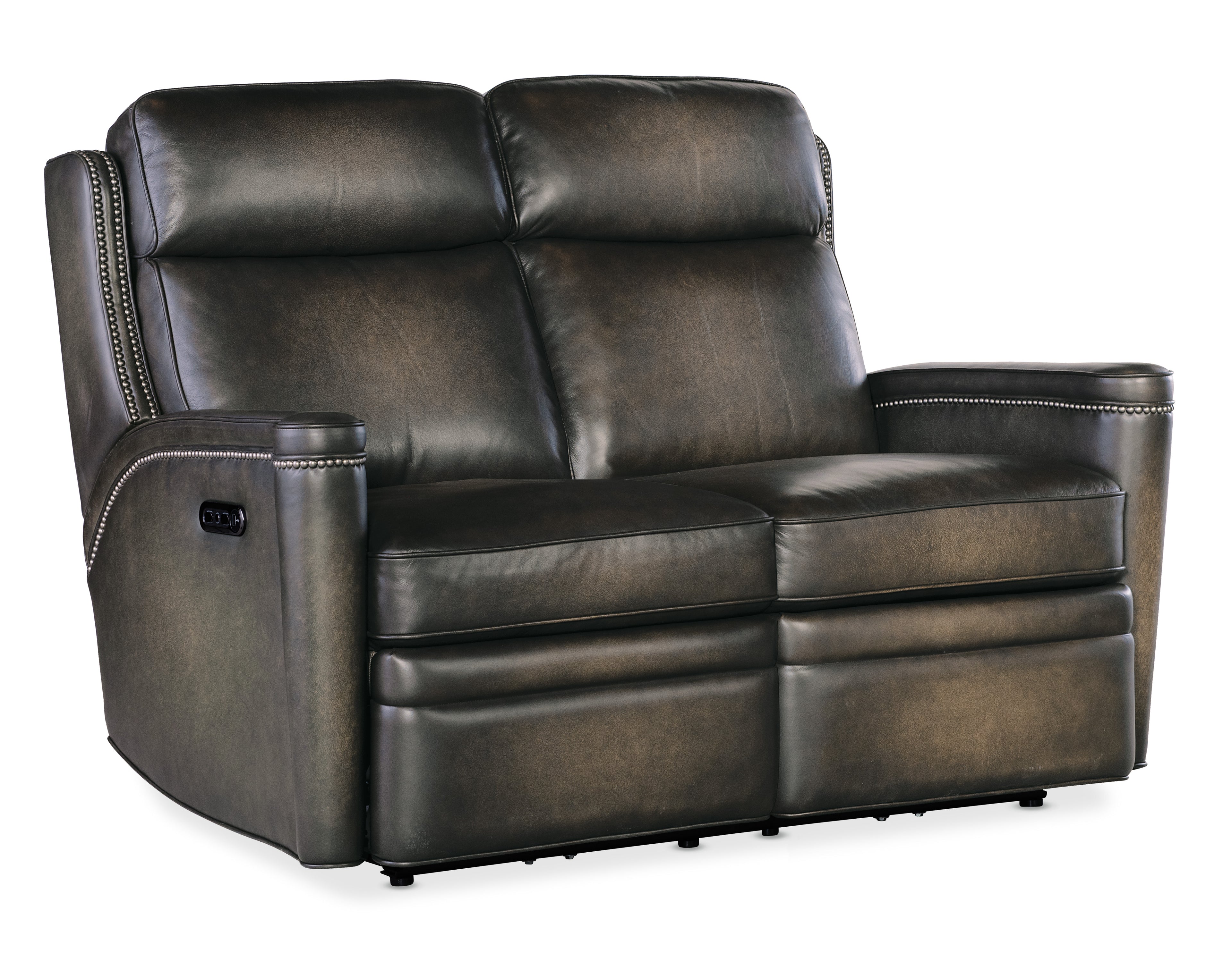Hamilton Power Loveseat with Power Headrest | Grey