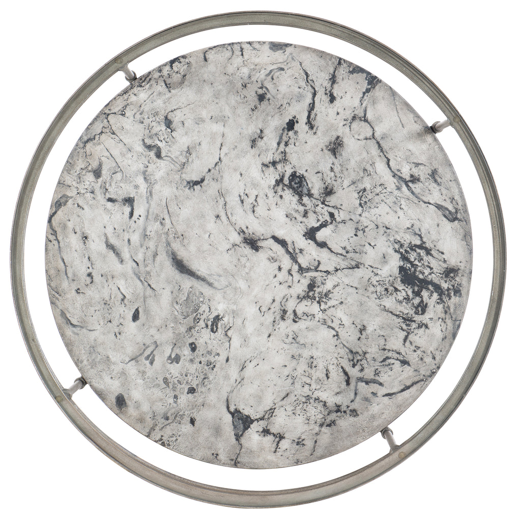 Round Cocktail Table | Silver
