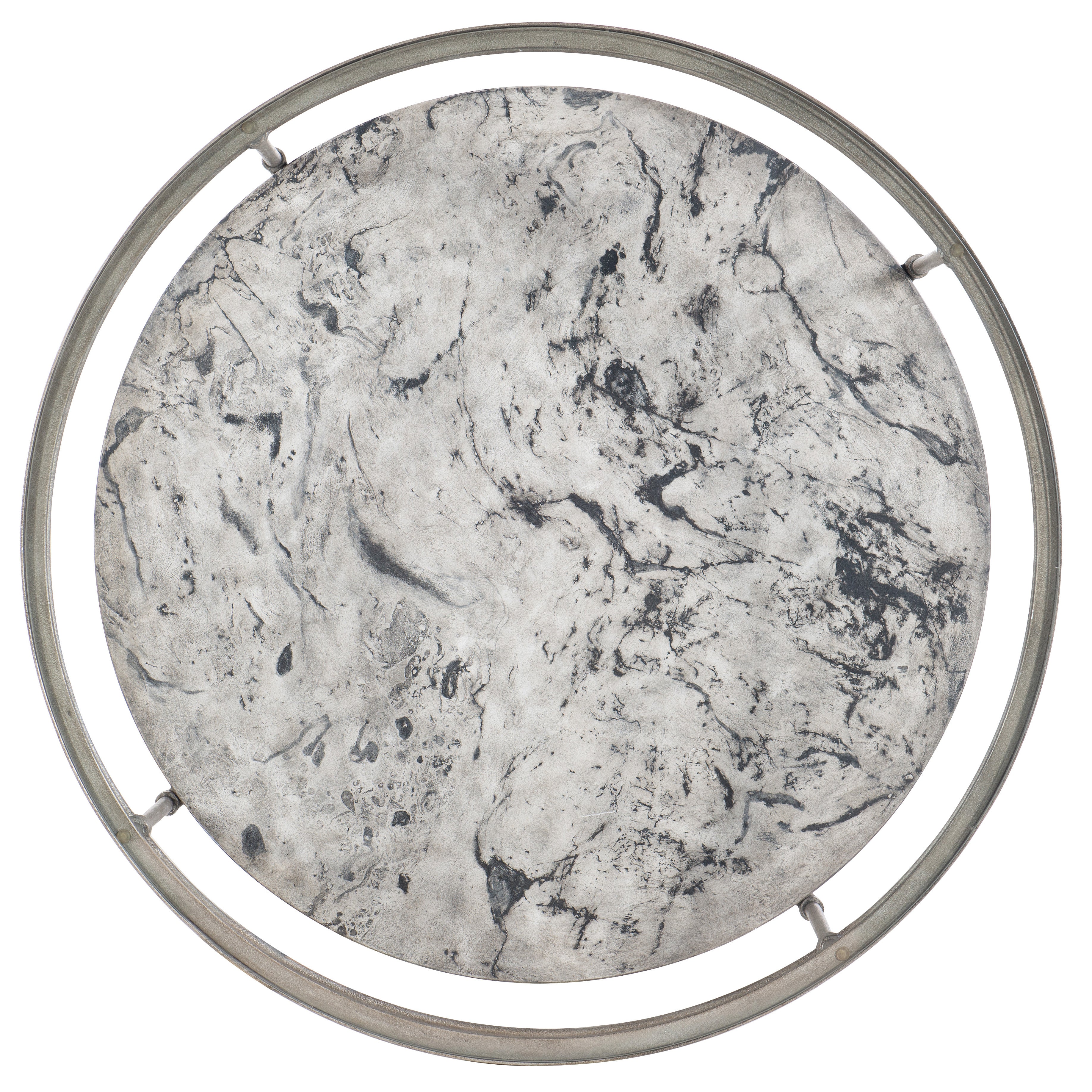 Round Cocktail Table | Silver