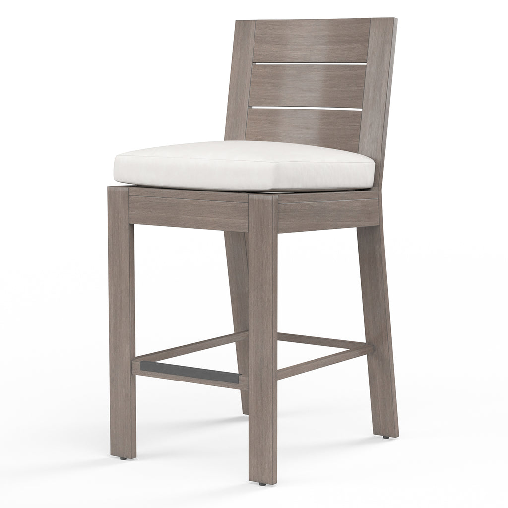 Laguna Barstool in Canvas Flax, No Welt