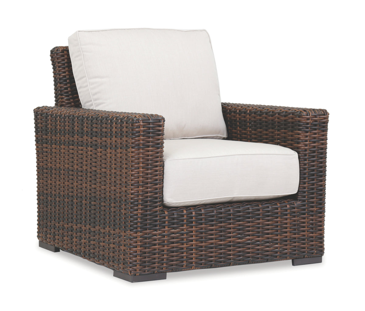 Montecito Club Chair in Canvas Flax w/ Self Welt
