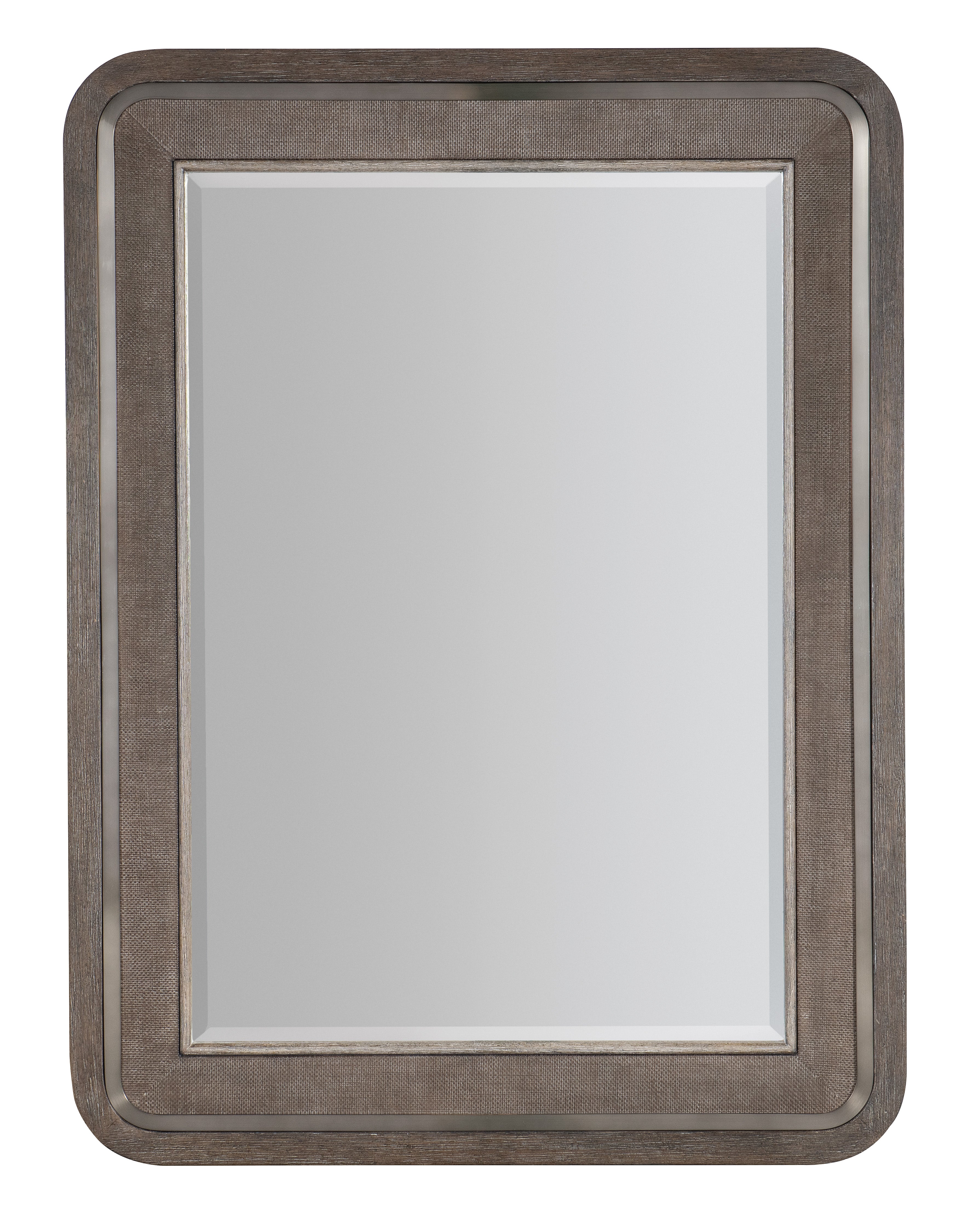 Modern Mood Raffia Landscape Mirror | Mink