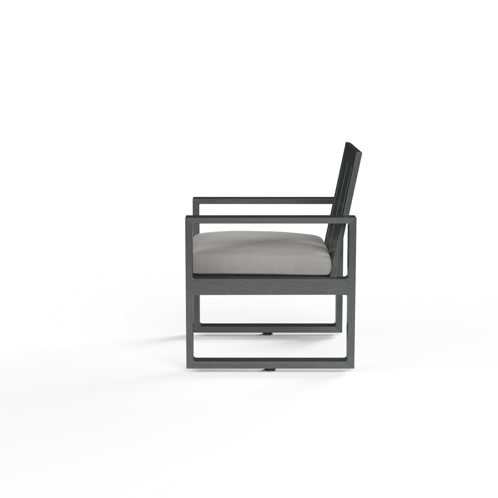 Redondo Dining Chair in Cast Silver, No Welt