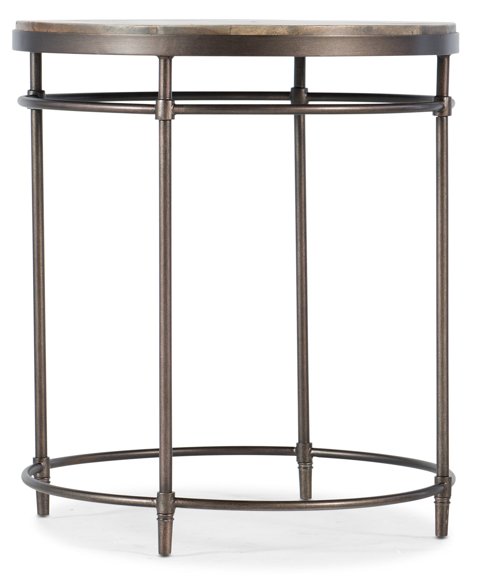 St. Armand Round End Table | Light Wood