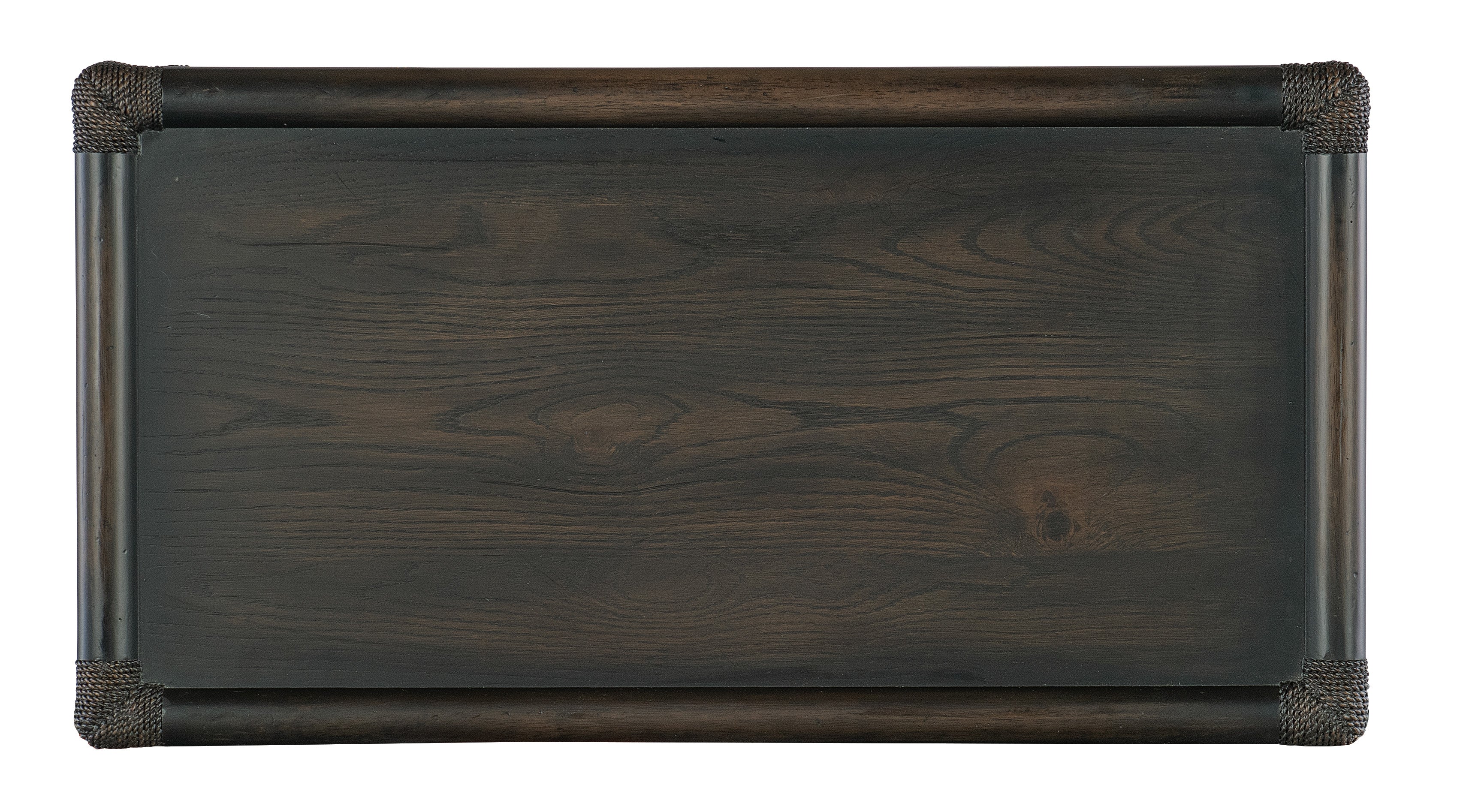 Retreat Pole Rattan Nightstand | Black Sand