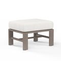 Laguna Ottoman in Canvas Flax, No Welt