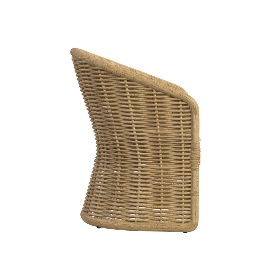Playa Dining Chair in Soothe Pearl w/ Flange Welt