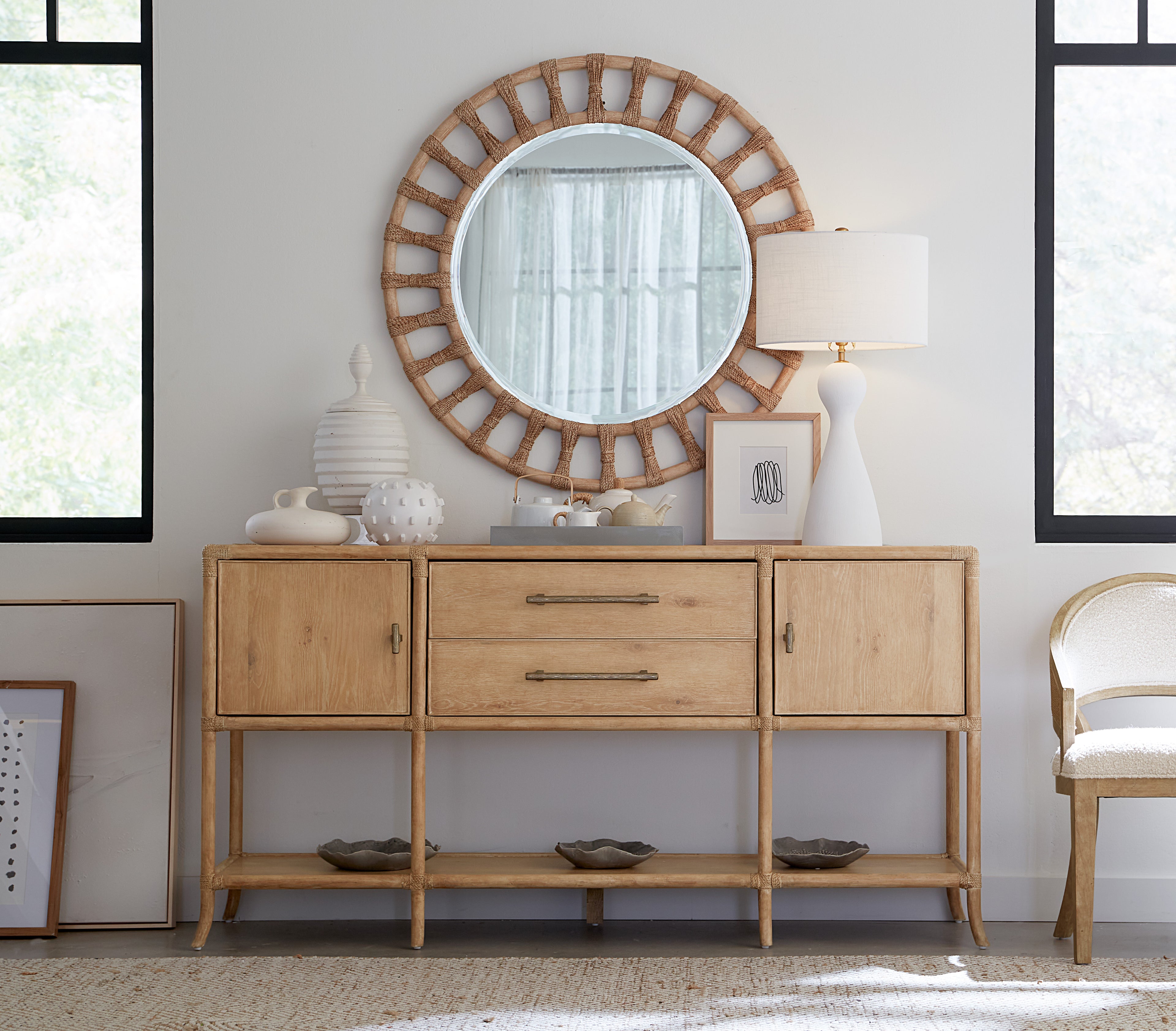 Retreat Pole Rattan Sideboard | Dune