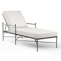 Provence Chaise Lounge in Canvas Flax w/ Self Welt