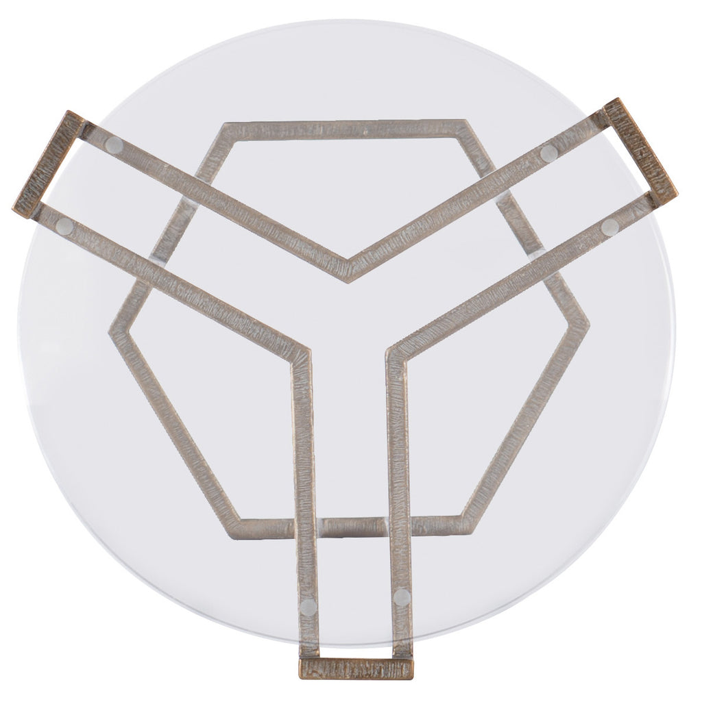 Melange Grove Round End Table