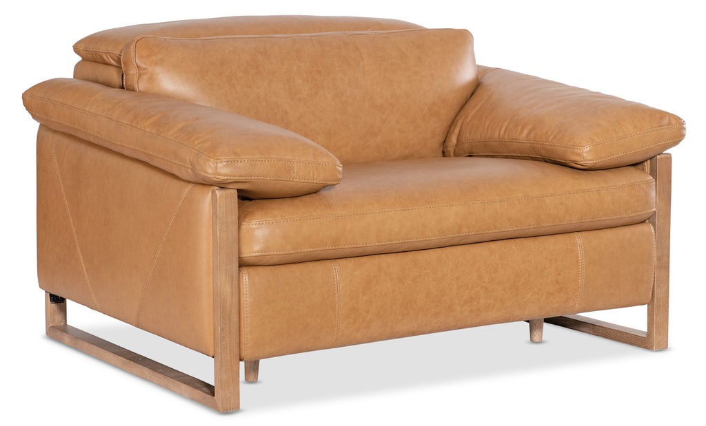 Jericho Power Recliner with Power Headrest | Dallas Toffee