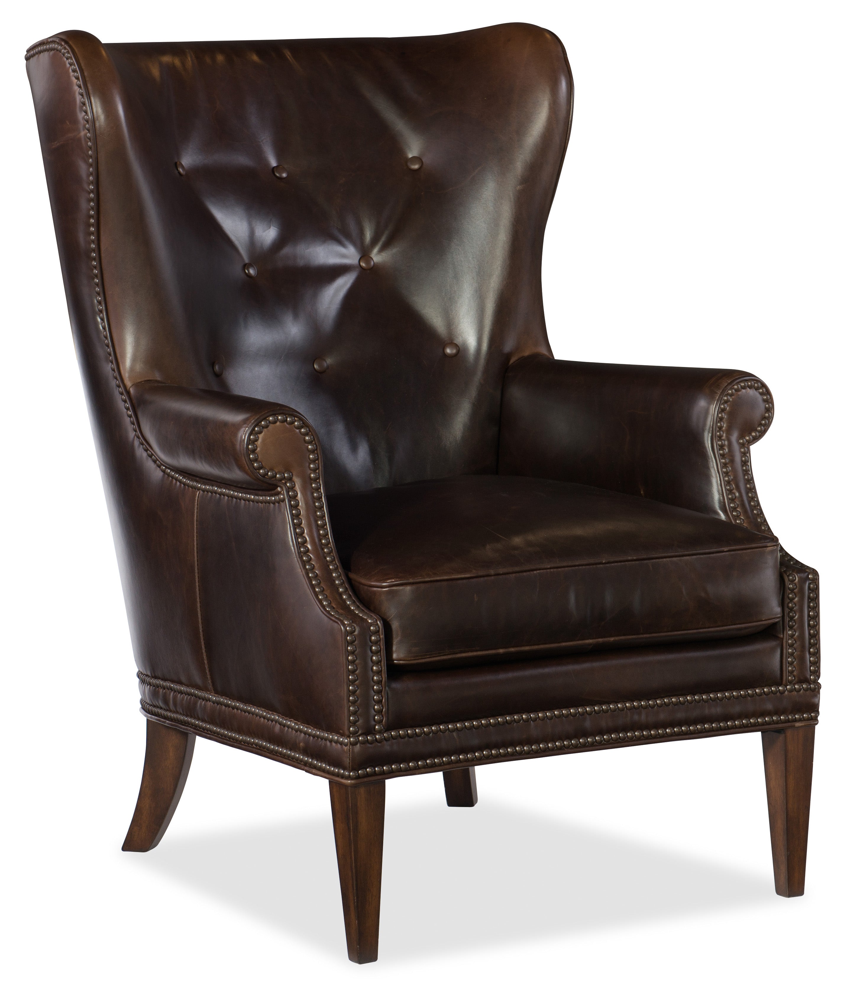 Maya Wing Club Chair | Dark Wood