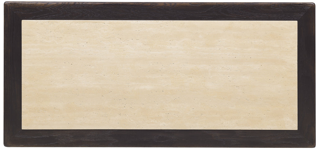 Driftwood One-Drawer Nightstand with Stone | Burnt Timber