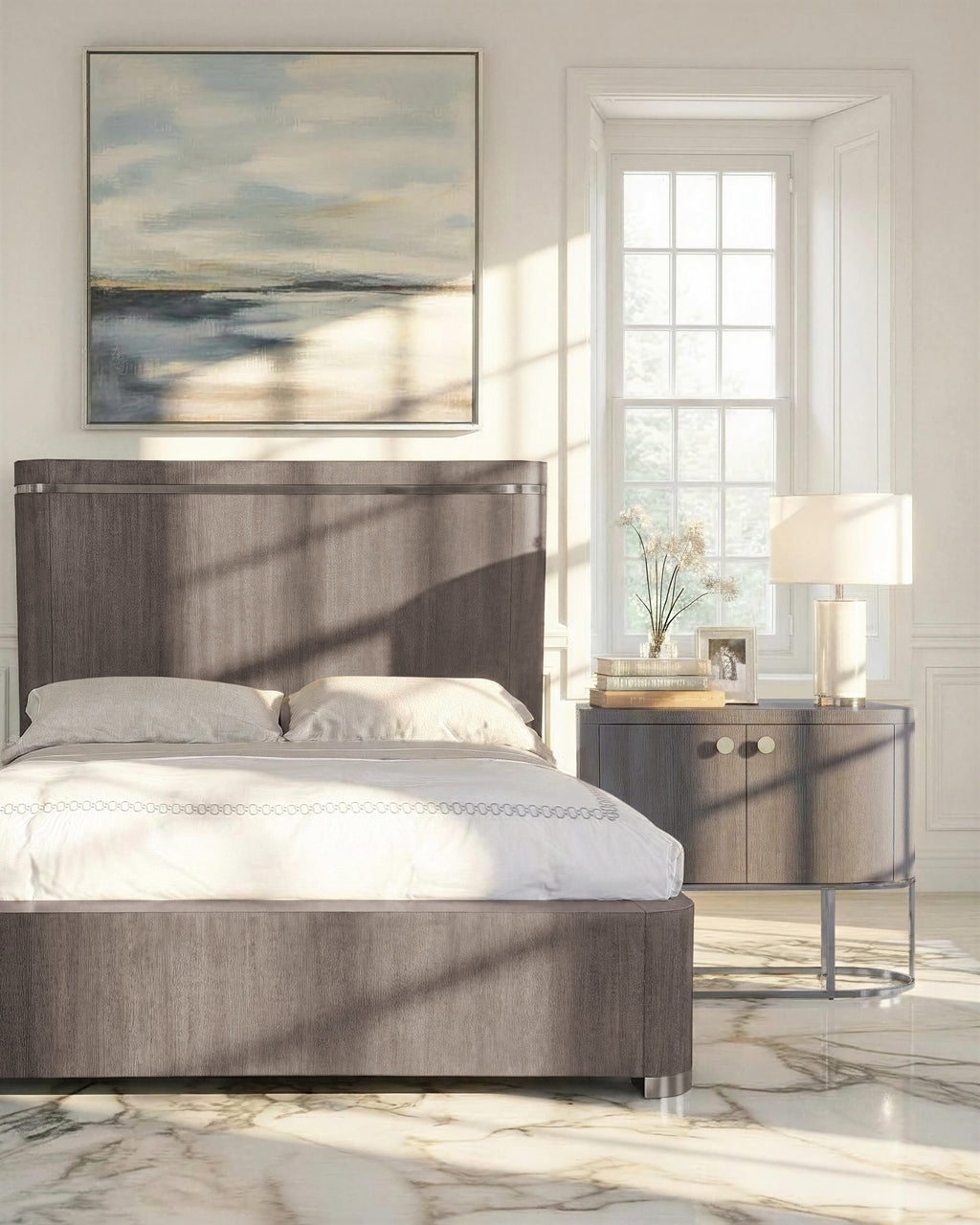 Modern Mood Oval Nightstand | Mink