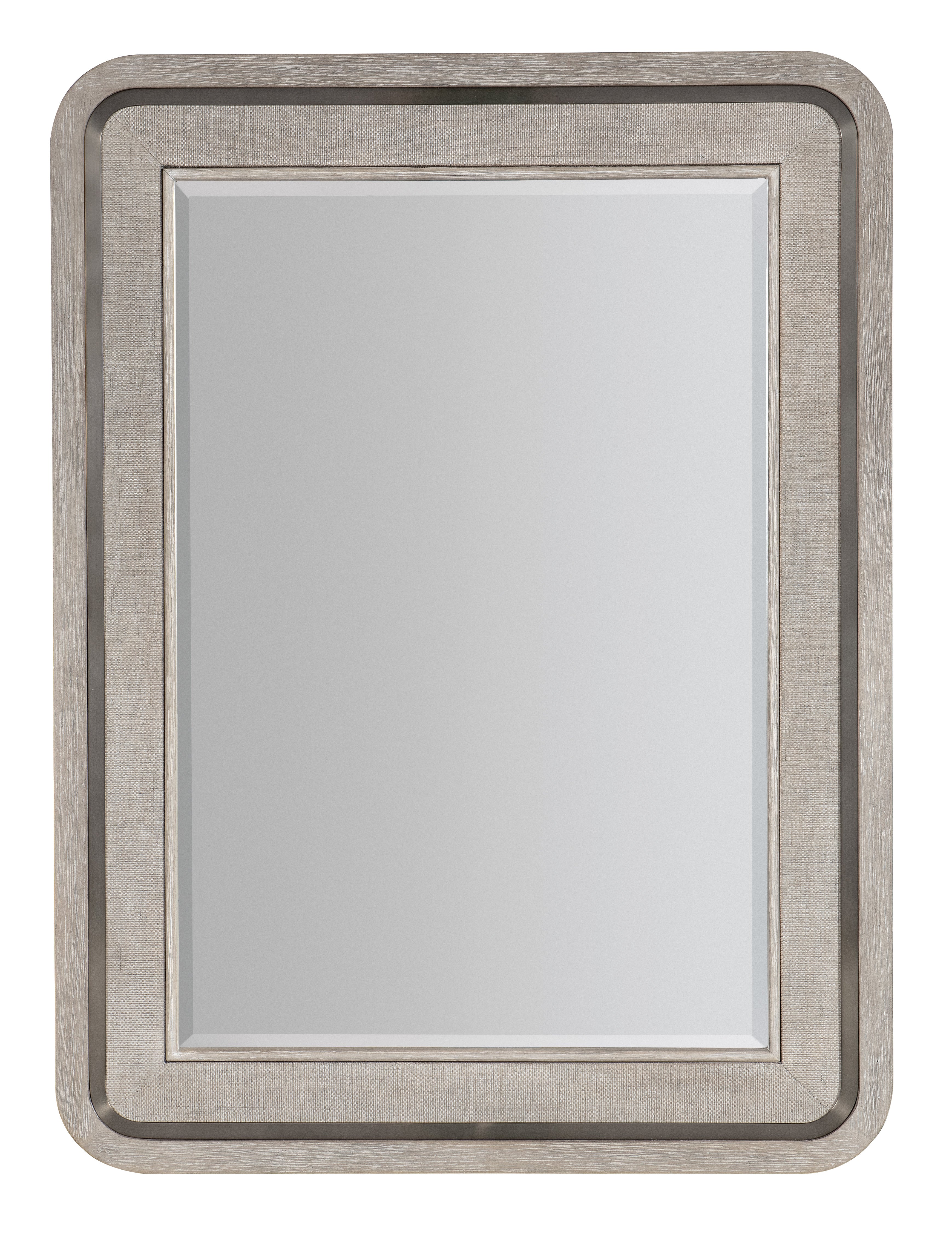 Modern Mood Raffia Landscape Mirror | Diamond