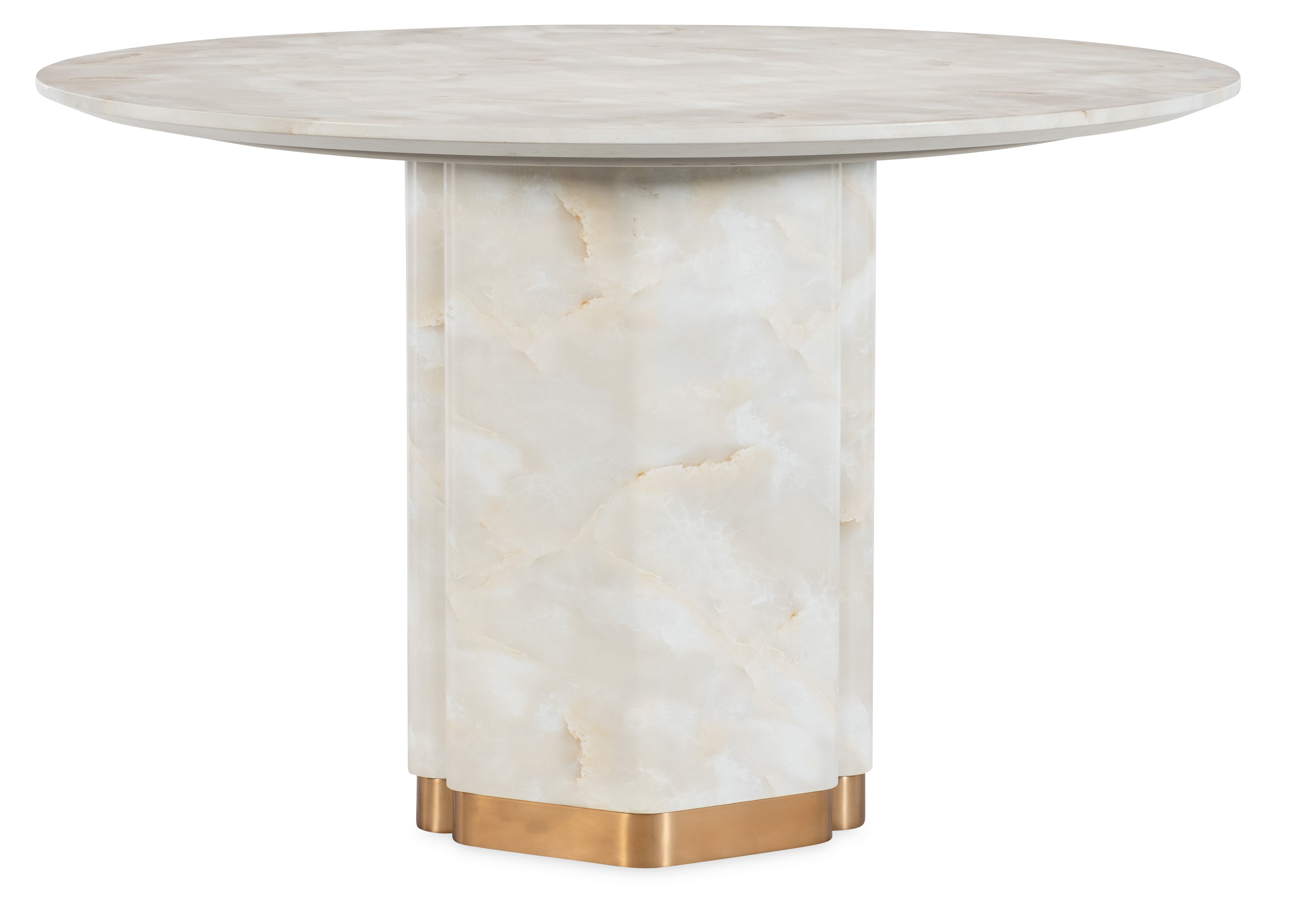 Eleana Round Dining Table | Faux Onyx Water-Transfer