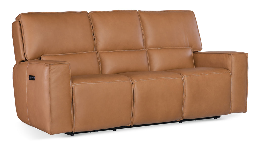 Miles Zero Gravity Sofa with Power Recline Power Headrest | Brown