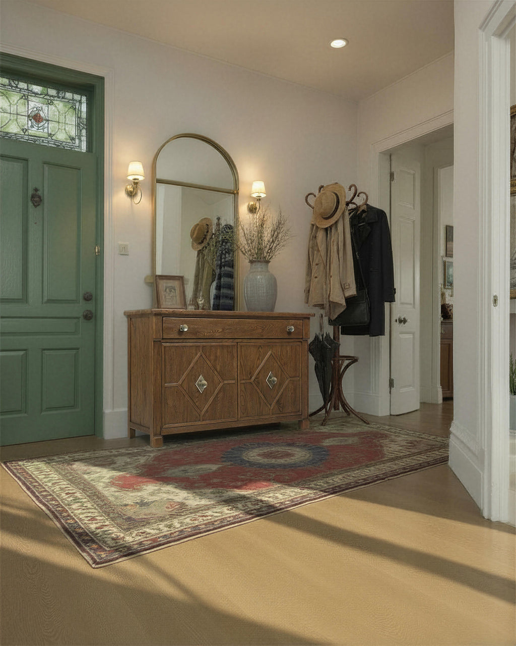Driftwood Hall Chest | Worn Saddle