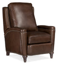 Rylea Manual Push Back Recliner | Dark Brown