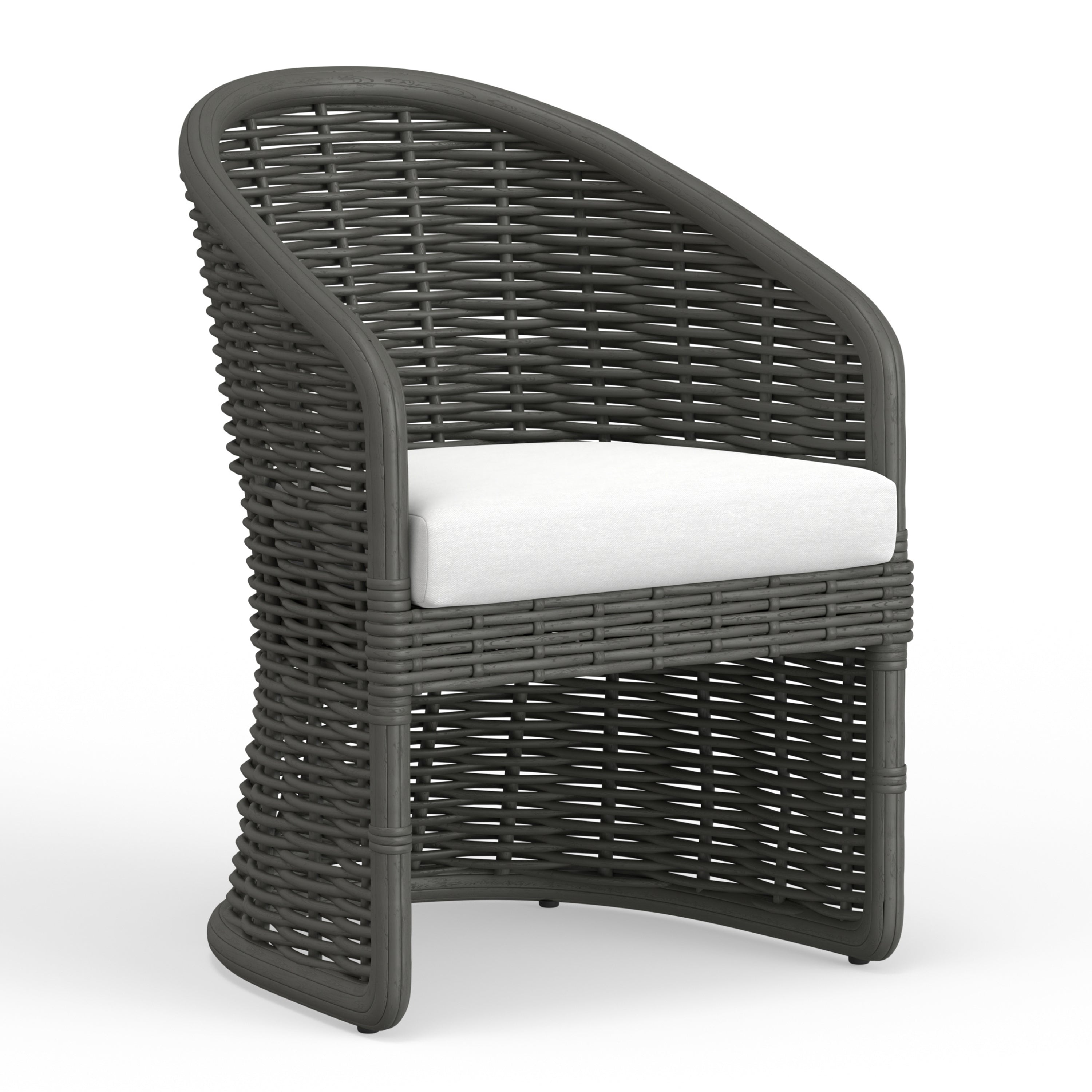Cabo Dining Chair in Soothe Pearl w/ Flange Welt